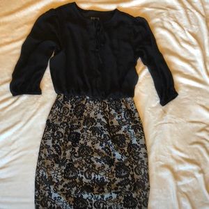 Black and white dress